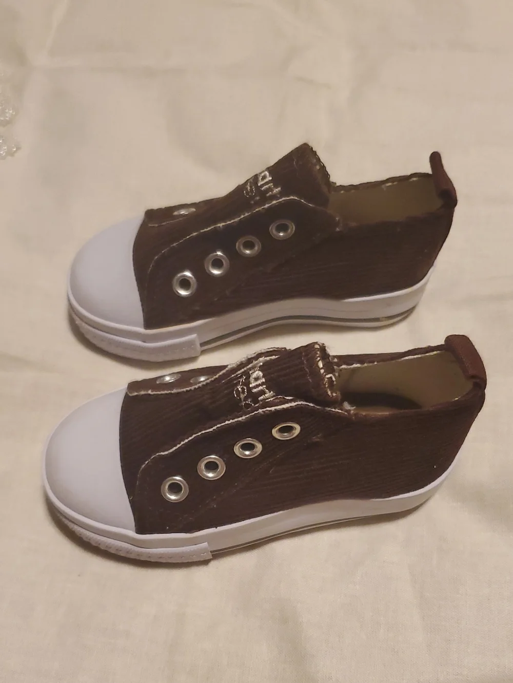 Smart Step Size 4 Brown Corduroy Baby Toddler Shoes